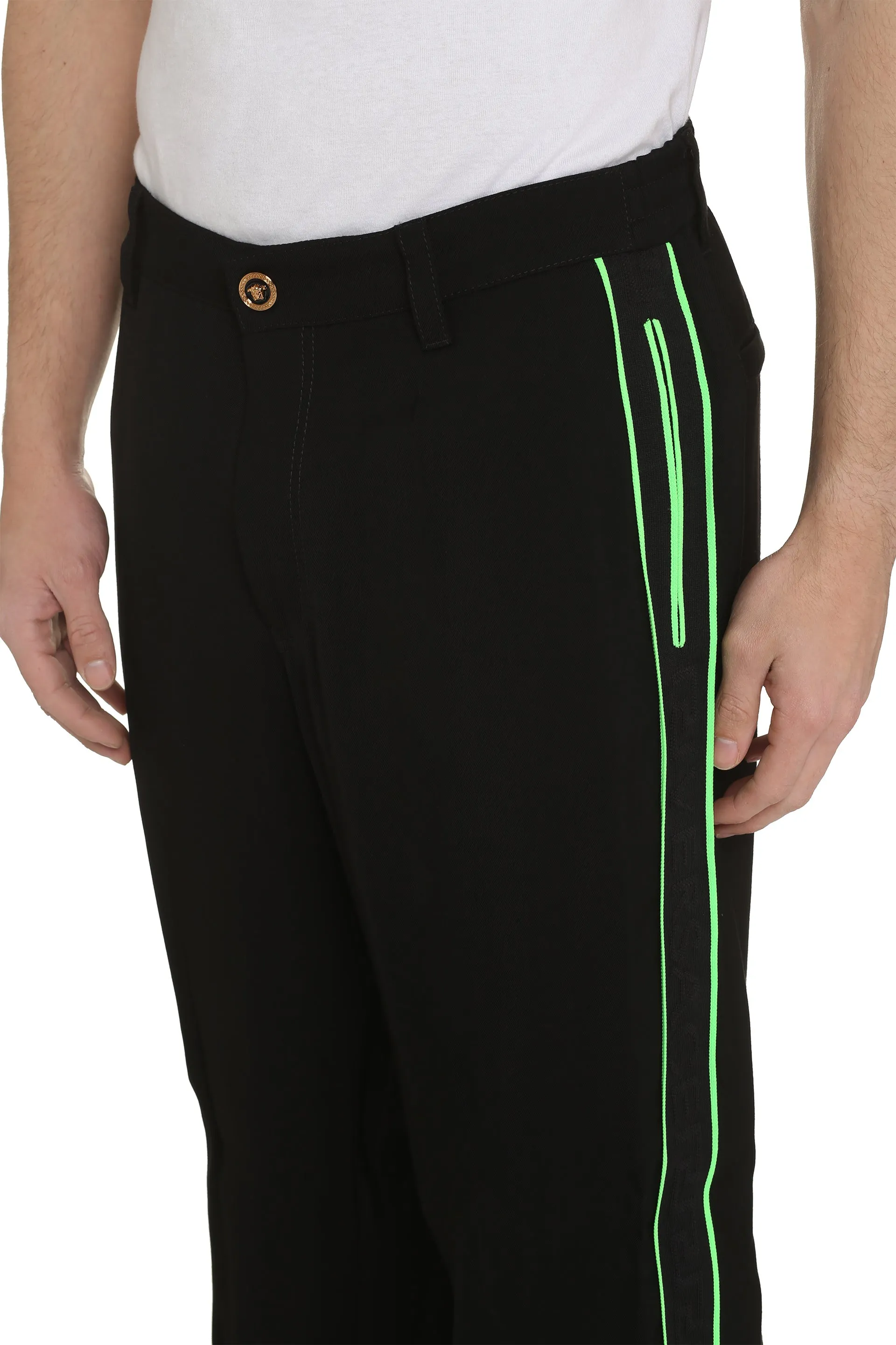 Versace Pantaloni sportivi con bande logate