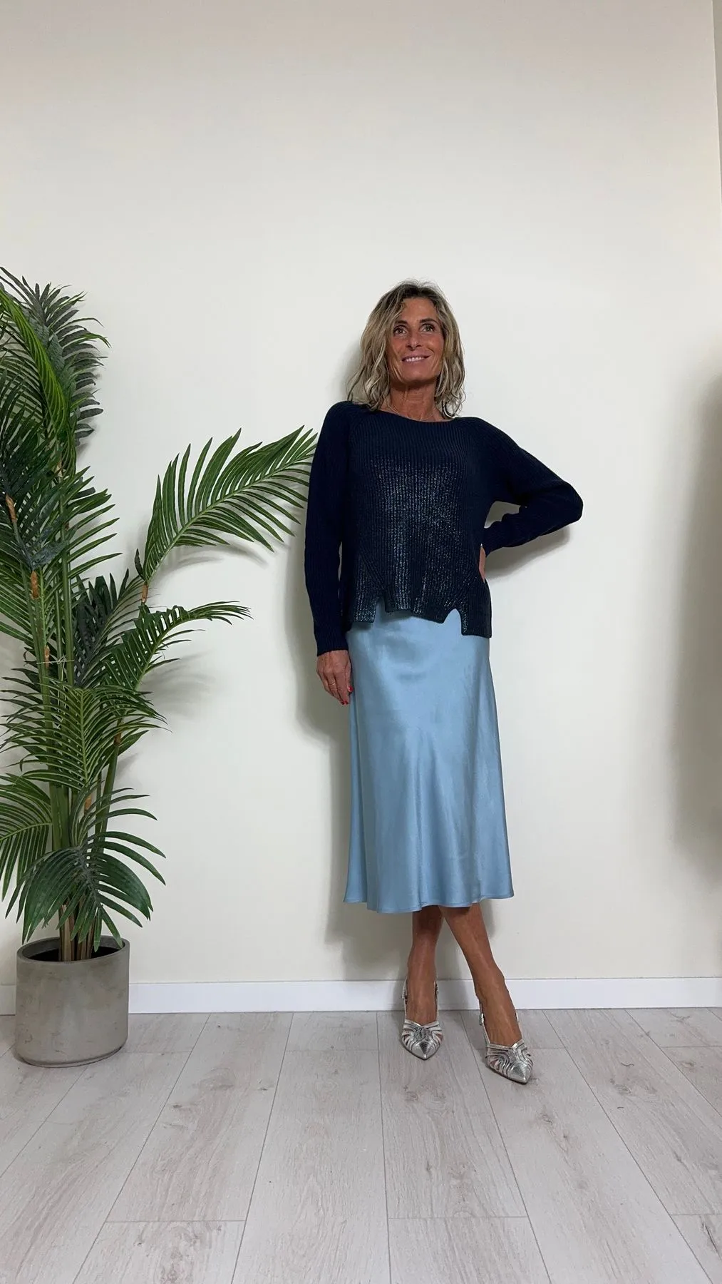 VICOLO - TB0340 - GONNA MIDI, 100%VISCOSA , UNITO, VITA ELASTICATA